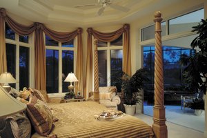 Interior - Master Bedroom for Mediterranean House Plan #930-100 - 3 bed, 3.5 bath