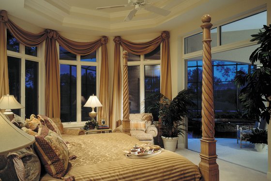 Interior - Master Bedroom for Mediterranean House Plan #930-100 - 3 bed, 3.5 bath