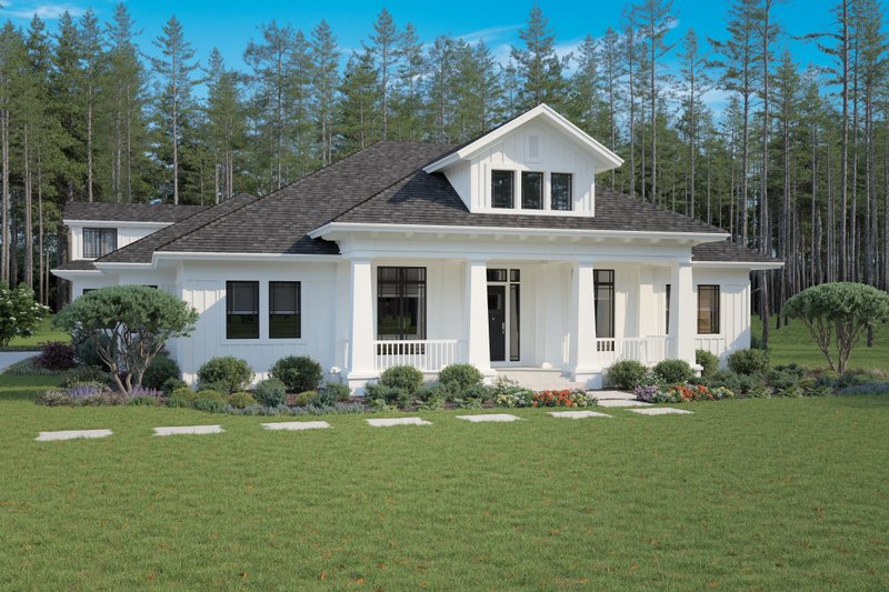 Dream House Plan - Farmhouse Exterior - Front Elevation Plan #930-540