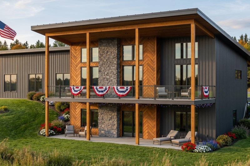 Home Plan - Exterior - Other Elevation 1 for Contemporary House Plan #1064-464 - 1 bed, 1.5 bath