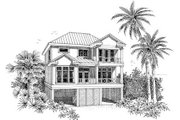 Beach Style House Plan - 3 Beds 3 Baths 1743 Sq/Ft Plan #37-150 