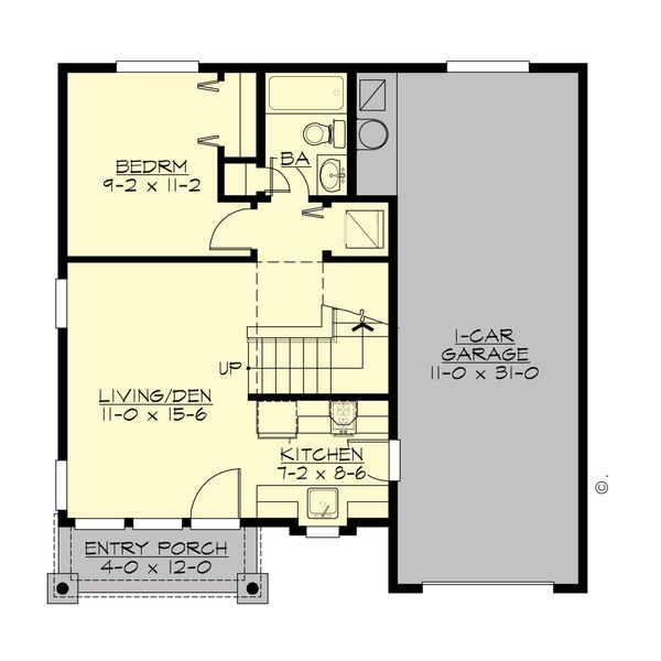 Traditional Floor Plan - Main Floor Plan #132-220