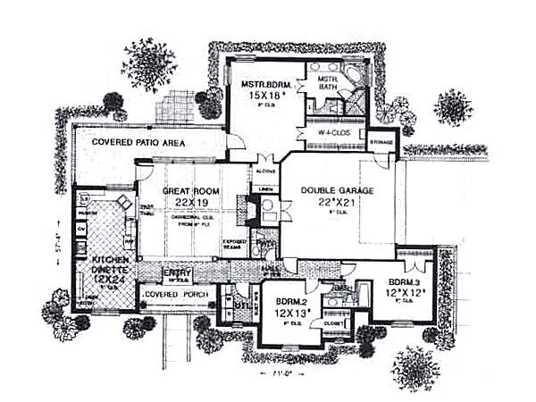 Traditional Floor Plan - Main Floor Plan #310-930