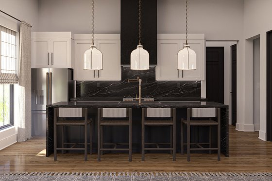 Interior - Kitchen 3 for Barndominium House Plan #455-459 - 2 bed, 2 bath