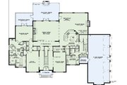 European Style House Plan - 4 Beds 4.5 Baths 6571 Sq/Ft Plan #17-2427 