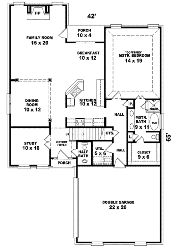 European Floor Plan - Main Floor Plan #81-825