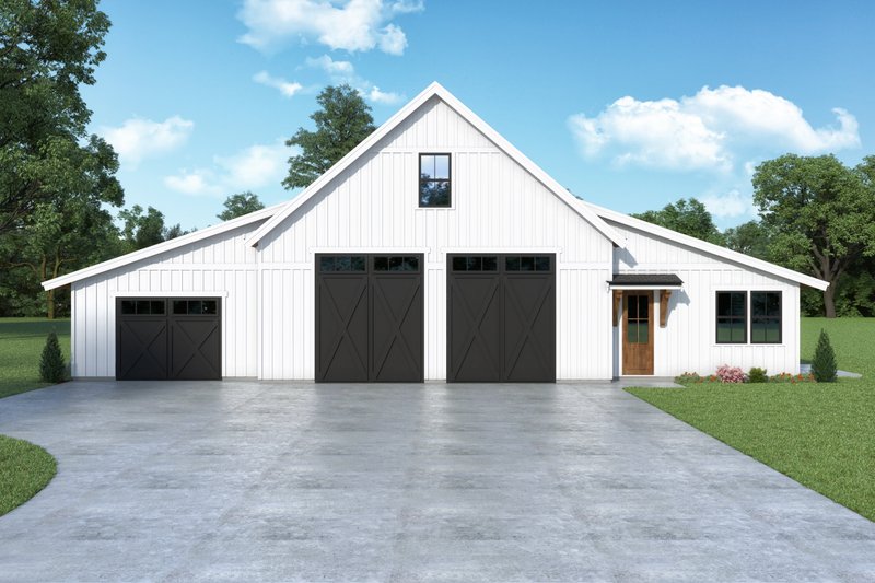 Home Plan - Barndominium Exterior - Front Elevation Plan #1070-217