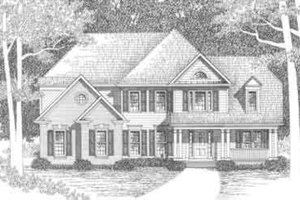 Architectural House Design - Traditional Exterior - Front Elevation Plan #129-119