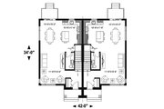 Modern Style House Plan - 6 Beds 2 Baths 2760 Sq/Ft Plan #23-2639 