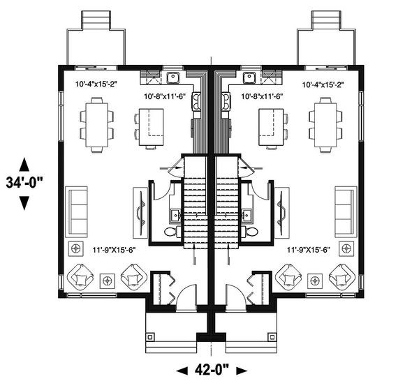 House Plan Design - Modern Floor Plan - Main Floor Plan #23-2639
