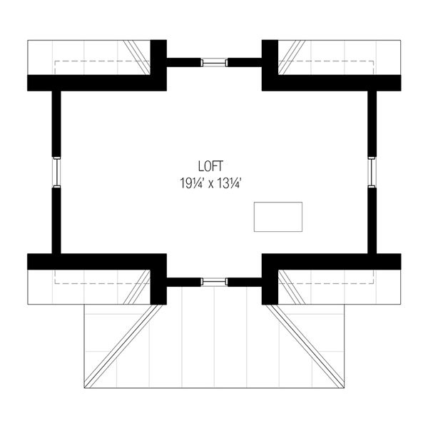 Cottage Floor Plan - Upper Floor Plan #915-11