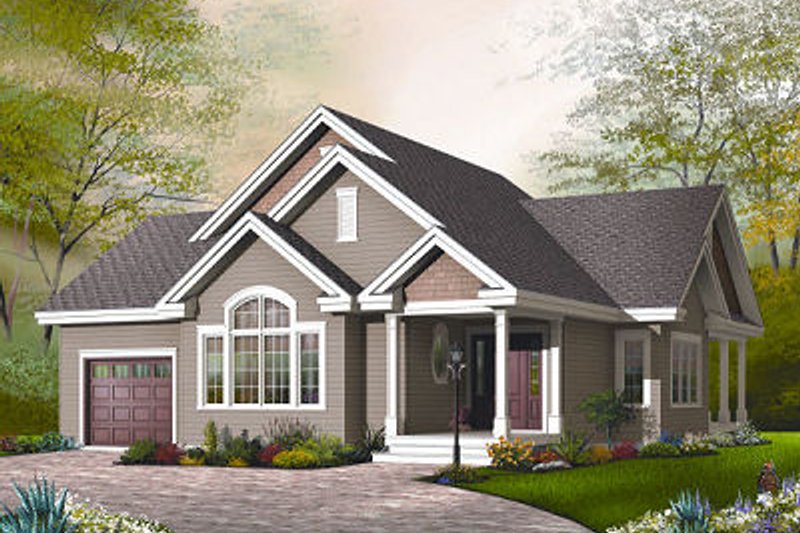 Architectural House Design - Traditional Exterior - Front Elevation Plan #23-790