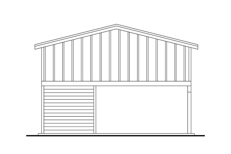 Dream House Plan - Exterior - Rear Elevation for Farmhouse House Plan #124-1468, 0 bath