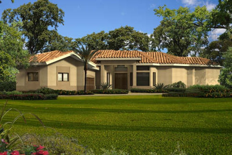 Mediterranean Style House Plan - 2 Beds 2.5 Baths 2520 Sq/Ft Plan #420-271