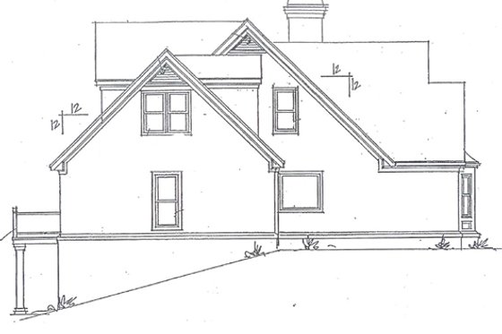 Exterior - Other Elevation 1 for Traditional House Plan #322-128 - 3 bed, 2.5 bath