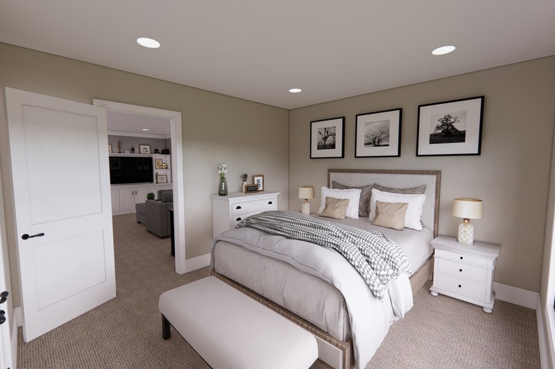 Home Plan - Interior - Bedroom 1 for Farmhouse House Plan #51-1324 - 4 bed, 3 bath