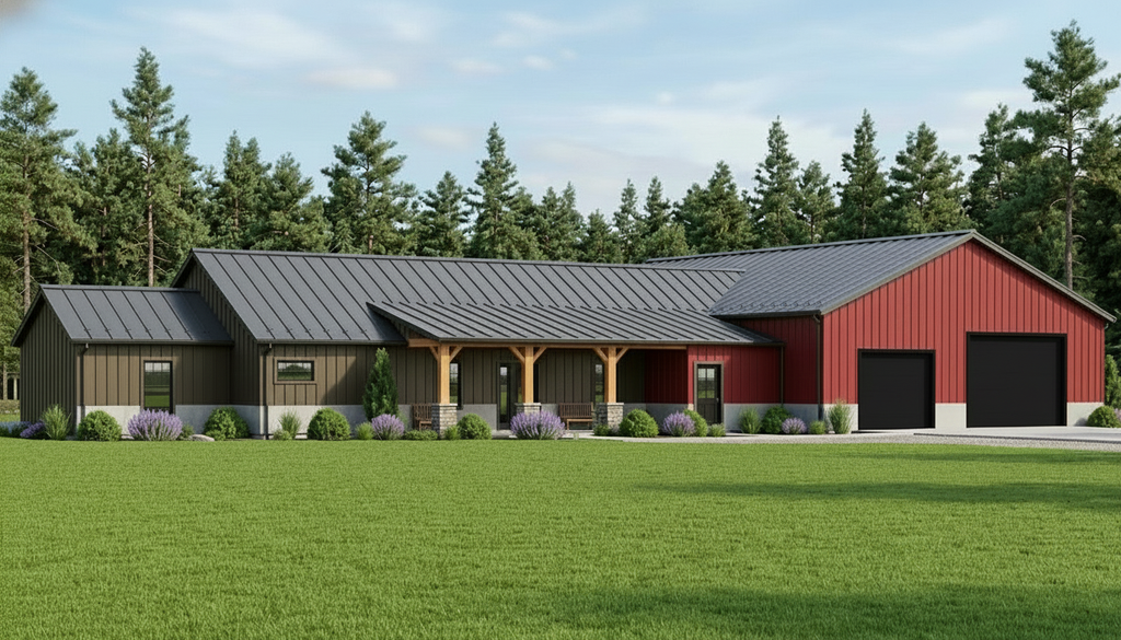 Exterior - Front Elevation 2 for Farmhouse House Plan #1064-117 - 3 bed, 2 bath