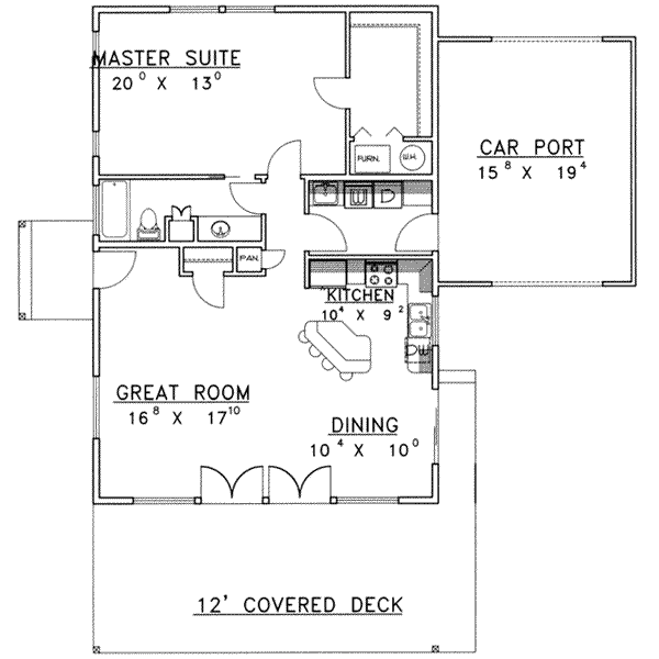 House Plan Design - Modern Floor Plan - Main Floor Plan #117-452