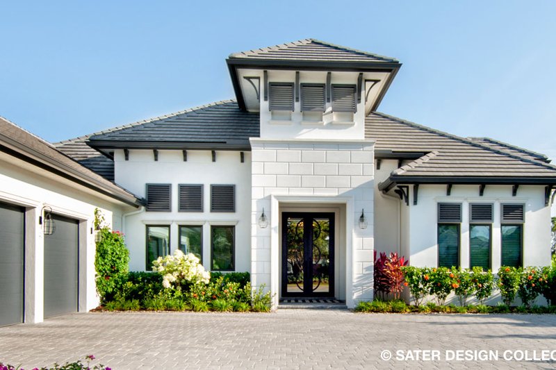 Architectural House Design - Exterior - Front Elevation 3 for Contemporary House Plan #930-477 - 4 bed, 5 bath