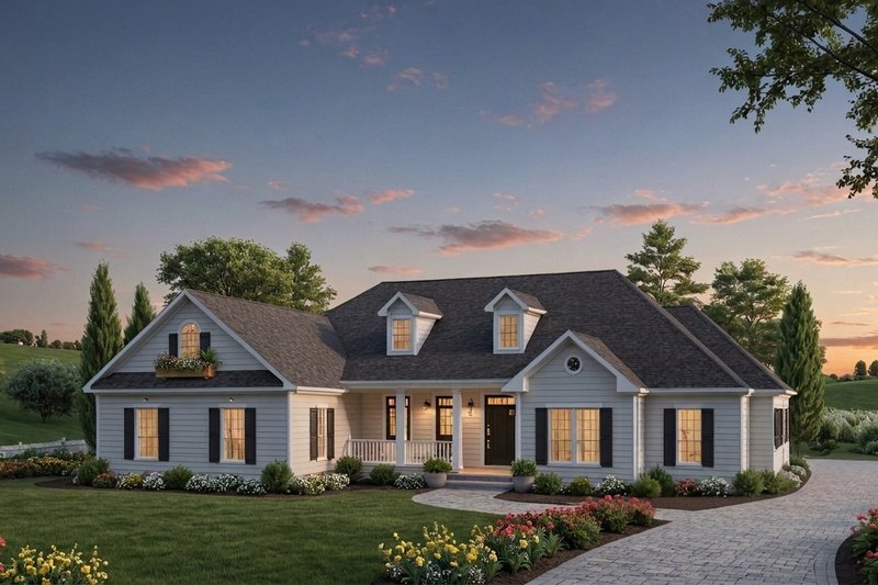 Dream House Plan - Exterior - Front Elevation 2 for Country House Plan #21-657 - 4 bed, 3 bath