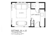 Contemporary Style House Plan - 1 Beds 1 Baths 192 Sq/Ft Plan #917-27 