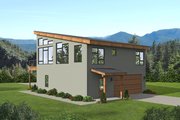 Contemporary Style House Plan - 1 Beds 2 Baths 1545 Sq/Ft Plan #932-473 