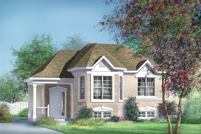 Traditional Style House Plan - 3 Beds 1 Baths 1107 Sq/Ft Plan #25-157