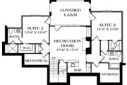 European Style House Plan - 3 Beds 3.5 Baths 2545 Sq/Ft Plan #453-57 