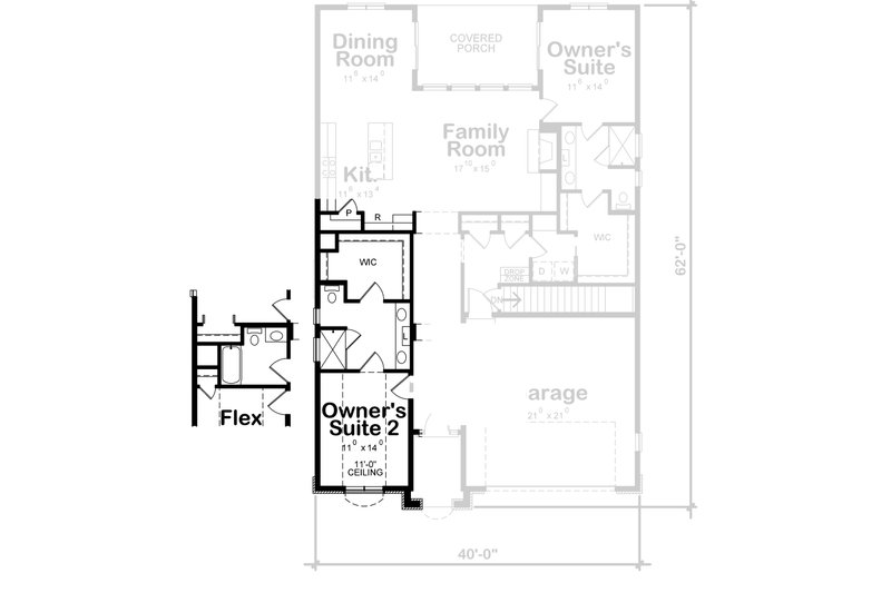 Architectural House Design - Floor Plan - Other Floor for European House Plan #20-2409 - 2 bed, 2 bath