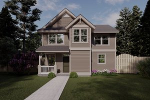 Craftsman Exterior - Front Elevation Plan #53-689