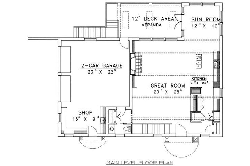 Home Plan - Floor Plan - Main Floor House Plan #117-570 - 3 bed, 2.5 bath