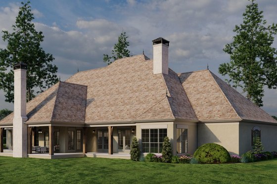 Exterior - Other Elevation 3 for European House Plan #923-392 - 4 bed, 3.5 bath