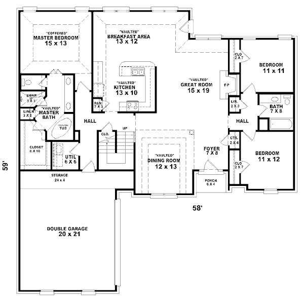 European Floor Plan - Main Floor Plan #81-13832