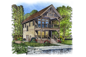 Dream House Plan - Victorian Exterior - Front Elevation Plan #1016-50