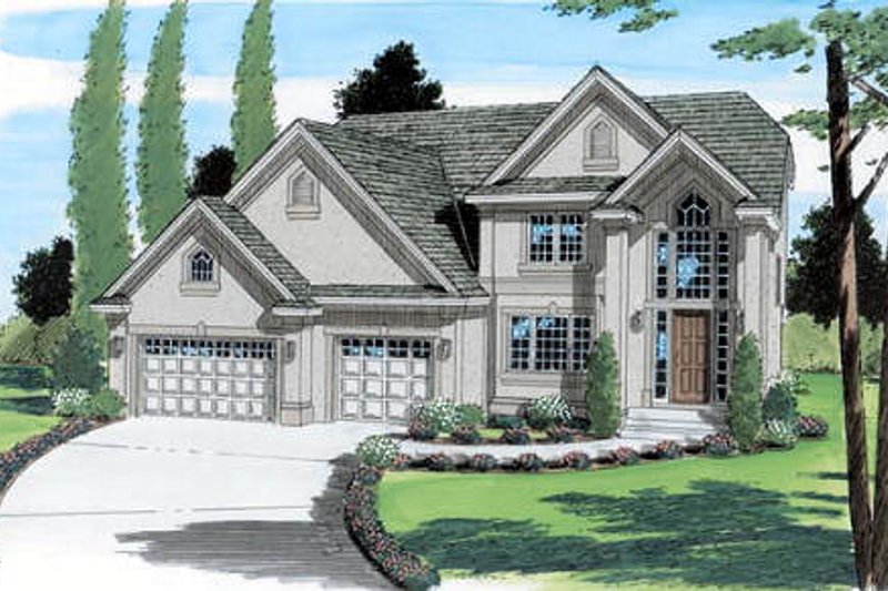 Traditional Style House Plan - 4 Beds 2.5 Baths 2959 Sq/Ft Plan #312-392
