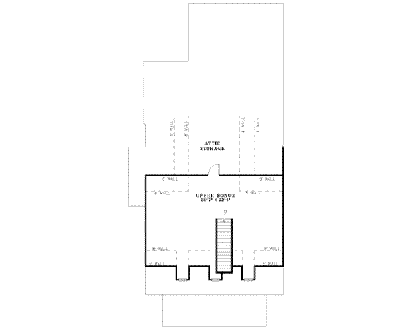 Home Plan - Southern Floor Plan - Upper Floor Plan #17-2109
