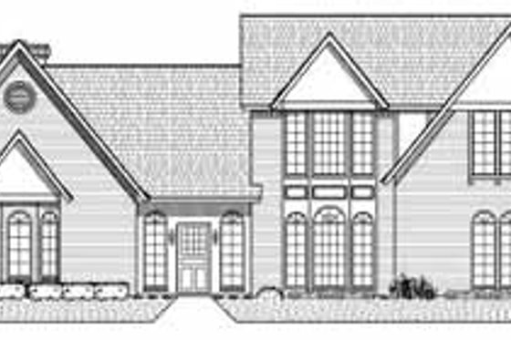 Exterior - Front Elevation for Traditional House Plan #65-118 - 4 bed, 4 bath