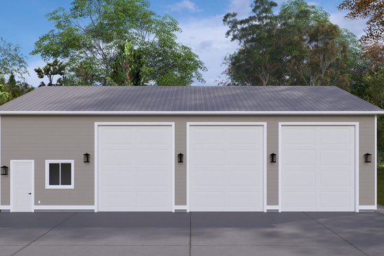 Exterior - Front Elevation 4 for Traditional House Plan #1060-274, 1 bath
