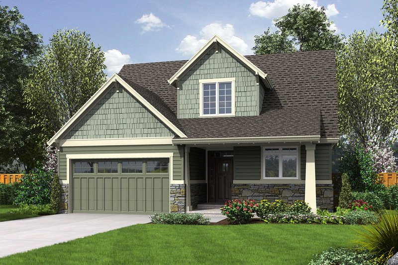 Dream House Plan - Craftsman Exterior - Front Elevation Plan #48-643