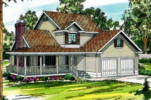 Farmhouse Exterior - Front Elevation Plan #124-171
