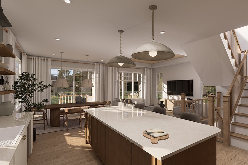 Home Plan - Interior - Dining Room for Farmhouse House Plan #23-2852 - 3 bed, 1.5 bath