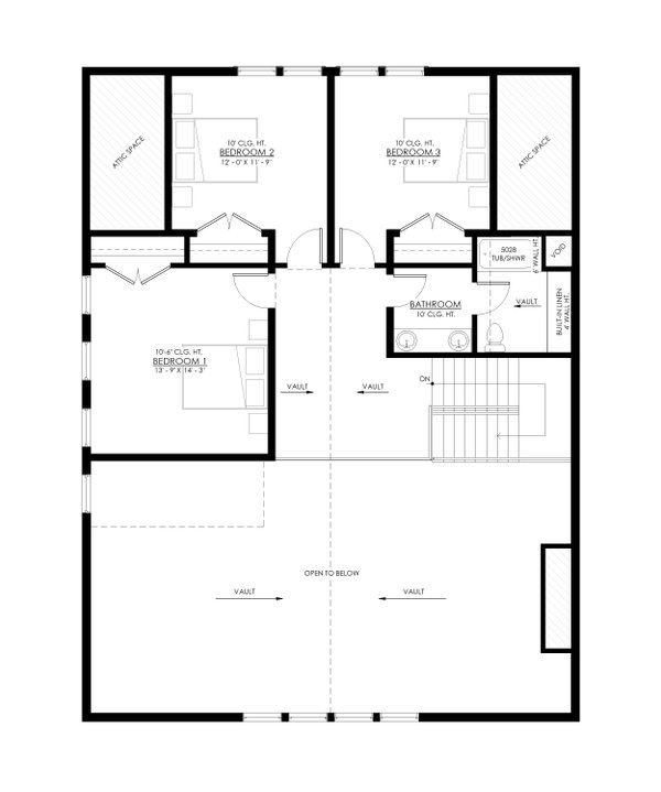 Barndominium Floor Plan - Upper Floor Plan #1114-56