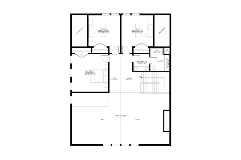 Home Plan - Floor Plan - Upper Floor for Barndominium House Plan #1114-56 - 4 bed, 3 bath