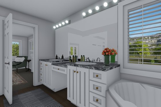 Interior - Master Bathroom for Traditional House Plan #1060-8 - 5 bed, 4 bath