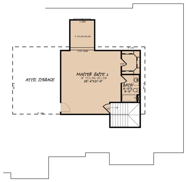 House Plan Design - Traditional Floor Plan - Upper Floor Plan #923-64