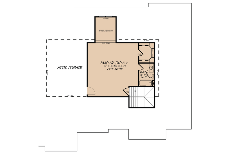 Architectural House Design - Floor Plan - Upper Floor for Traditional House Plan #923-64 - 5 bed, 4 bath