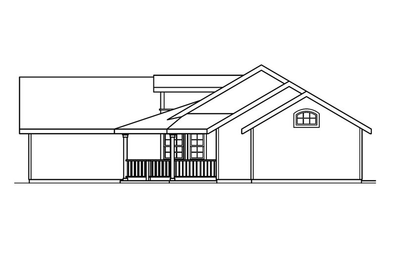 House Plan Design - Exterior - Other Elevation 1 for Traditional House Plan #124-495 - 3 bed, 2 bath