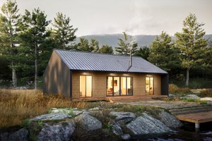 Exterior - Rear Elevation for Cottage House Plan #1114-39 - 3 bed, 2 bath