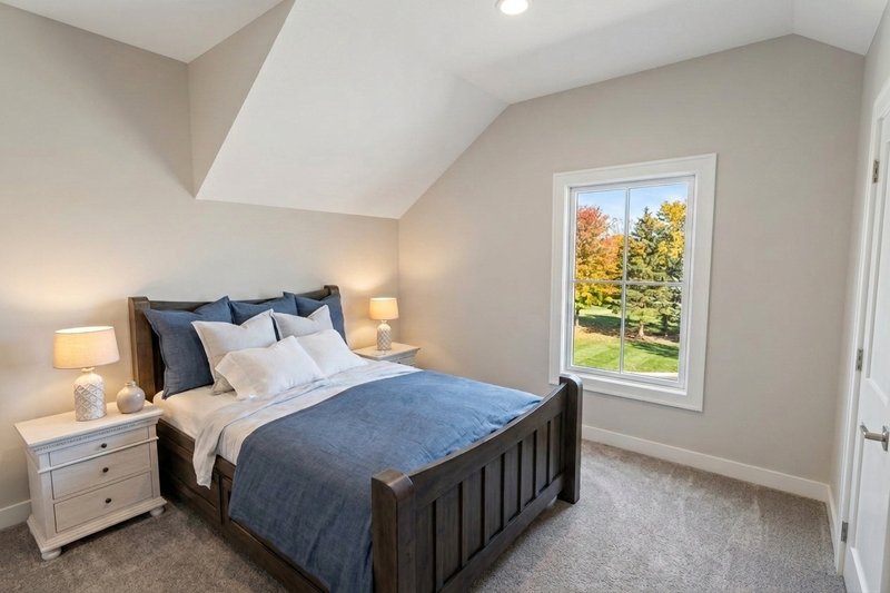Architectural House Design - Interior - Bedroom 2 for Farmhouse House Plan #51-1549 - 4 bed, 3.5 bath