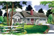 Country Style House Plan - 3 Beds 2 Baths 1112 Sq/Ft Plan #312-158 